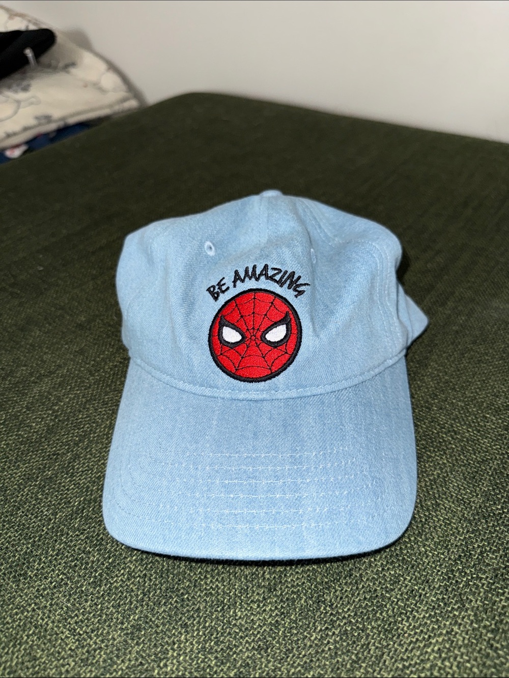 Be Amazing Spider Hero Light Blue Kids Hat